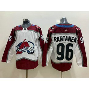 NHL Avalanche 96 Mikko Rantanen White Red Adidas Men Jersey NHL Avalanche 96 Mikko Rantanen White Red Adidas Men Jersey