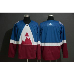NHL Avalanche Blank Blue Red 2020 Stadium Series Adidas Men Jersey