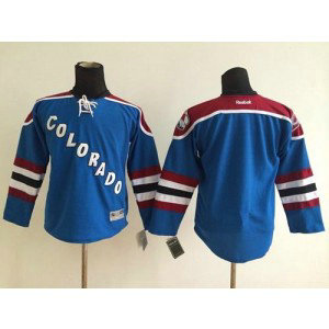 NHL Avalanche Blank Blue Youth Jersey