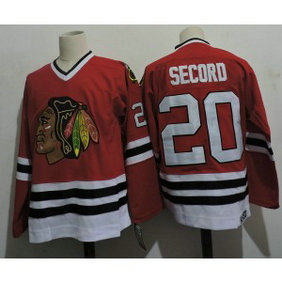 NHL BlackHawks 20 AL SECORD Throwback Men Jersey