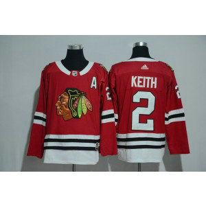 NHL Blackhawks 2 Duncan Keith Red Adidas Men Jersey