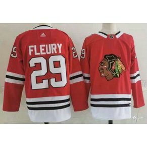 NHL Blackhawks 29 Marc-Andre Fleury Red Adidas Men Jersey