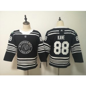 NHL Blackhawks 88 Patrick Kane Black 2019 Winter Classic Adidas Women Jersey