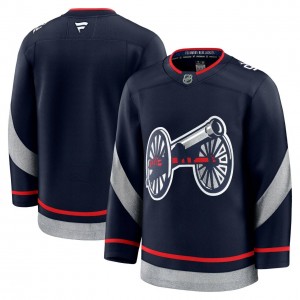 NHL Blue Jackets BLank Stadium Series Navy 2024 New Men Jersey