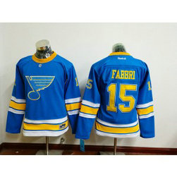 NHL Blues 15 Robby Fabbri 2017 Winter Classic Blue Reebok Women Jersey
