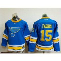 NHL Blues 15 Robby Fabbri 2017 Winter Classic Blue Reebok Youth Jersey