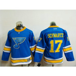 NHL Blues 17 Jaden Schwartz 2017 Winter Classic Blue Reebok Youth Jersey