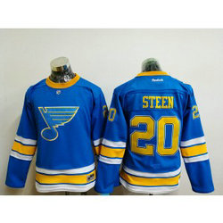 NHL Blues 20 Alexander Steen 2017 Winter Classic Blue Reebok Women Jersey