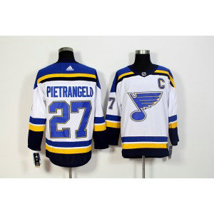 NHL Blues 27 Alex Pietrangelo White Adidas Men Jersey