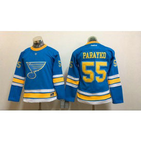 NHL Blues 55 Colton Parayko 2017 Winter Classic Blue Reebok Women Jersey