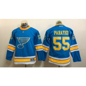 NHL Blues 55 Colton Parayko 2017 Winter Classic Blue Reebok Youth Jersey