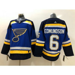 NHL Blues 6 Joel Edmundson Adidas Blue Men Jersey
