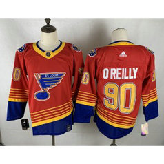 NHL Blues 90 Ryan O'Reilly 2021 Red Reverse Retro Adidas Men Jersey NHL Blues 90 Ryan O'Reilly 2021 Red Reverse Retro Adidas Men Jersey