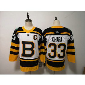 NHL Bruins 33 Zdeno Chara White 2019 Winter Classic Adidas Men Jersey
