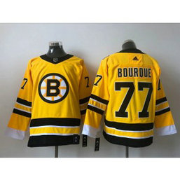 NHL Bruins 77 Ray Bourque Yellow Adidas Men Jersey NHL Bruins 77 Ray Bourque Yellow Adidas Men Jersey