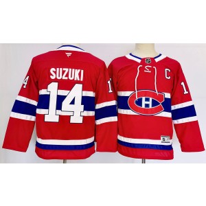 NHL Canadiens 14 Nick Suzuki Red Adidas Youth Jersey NHL Canadiens 14 Nick Suzuki Red Adidas Youth Jersey