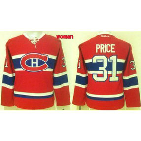 NHL Canadiens 31 Carey Price Red CH Women Jersey