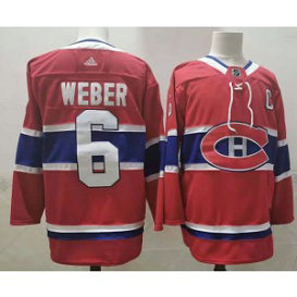 NHL Canadiens 6 Shea Weber Red Adidas Men Jersey