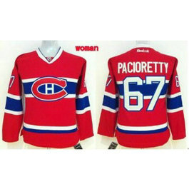 NHL Canadiens 67 Max Pacioretty Red Home Women Jersey