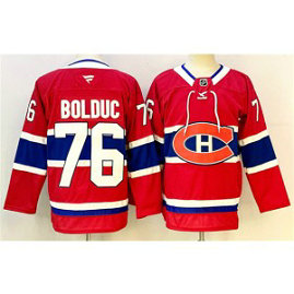 NHL Canadiens 76 Zack Bolduc Red 2024-25 New Men Jersey