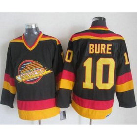 NHL Canucks 10 Pavel Bure Black CCM Throwback Men Jersey