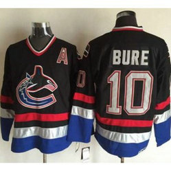 NHL Canucks 10 Pavel Bure Black Blue CCM Throwback Men Jersey NHL Canucks 10 Pavel Bure Black Blue CCM Throwback Men Jersey