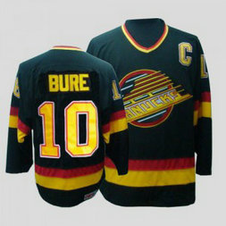 NHL Canucks 10 Pavel Bure CCM Throwback Black Men Jersey