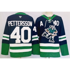 NHL Canucks 40 Elias Pettersson 2024 New Adidas Men Jersey