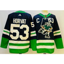 NHL Canucks 53 Bo Horvat Navy 2022-23 Retro Adidad Men Jersey NHL Canucks 53 Bo Horvat Navy 2022-23 Retro Adidad Men Jersey