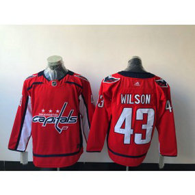 NHL Capitals 43 Tom Wilson Adidas Red Men Jersey NHL Capitals 43 Tom Wilson Adidas Red Men Jersey