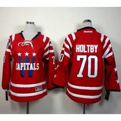 NHL Capitals 70 Braden Holtby 2015 Winter Classic Red Youth Jersey
