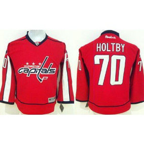 NHL Capitals 70 Braden Holtby Red Youth Jersey