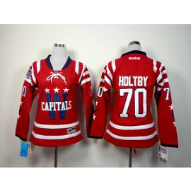 NHL Capitals 70 Holtby Red Women Jersey