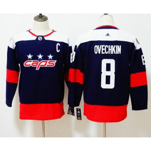 NHL Capitals 8 Alexander Ovechkin Navy 2018 Stadium Series Adidas Youth Jersey