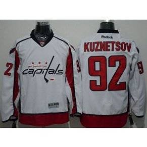 NHL Capitals 92 Evgeny Kuznetsov White Men Jersey NHL Capitals 92 Evgeny Kuznetsov White Men Jersey