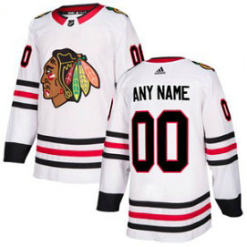 NHL Chicago Blackhawks White Customized Adidas Men Jersey