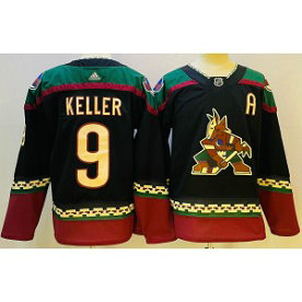 NHL Coyotes 9 KELLER Black Adidas Men Jersey