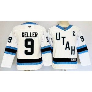 NHL Coyotes 9 KELLER White 2024 New Youth Jersey
