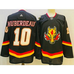 NHL Flames 10 Huberdeau Black Adidas Men Jersey