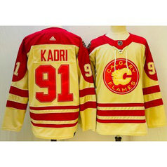 NHL Flames 91 Kadri Retro Adidad Men Jersey