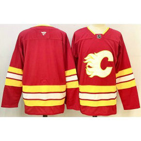 NHL Flames Blank Red 2024-25 New Men Jersey