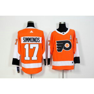 NHL Flyers 17 Wayne Simmonds Orange Adidas Men Jersey