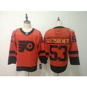NHL Flyers 53 Shayne Gostisbehere 2019 Stadium Series Orange Adidas Men Jersey