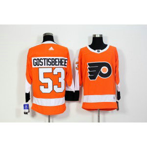 NHL Flyers 53 Shayne Gostisbehere Orange Adidas Men Jersey