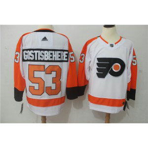 NHL Flyers 53 Shayne Gostisbehere White Adidas Men Jersey
