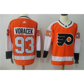 NHL Flyers 93 Jakub Voracek Orange Adidas Men Jersey