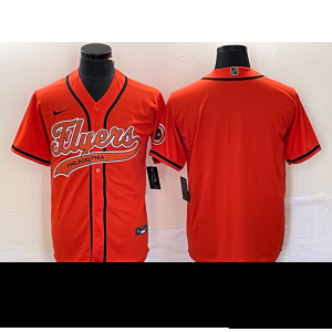 NHL Flyers Blank Orange Baseball Nike Men Jersey