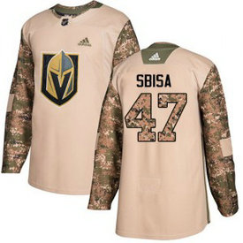 NHL Golden Knights 47 Luca Sbisa Camo 2017 Veterans Day Adidas Men Jersey