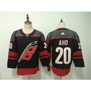 NHL Hurricanes 20 Sebastian Aho Black Adidas Men Jersey