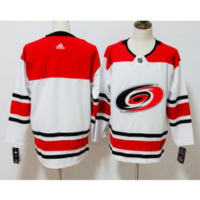 NHL Hurricanes Blank White Adidas Men Jersey